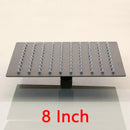 GobekUsa 20 Inch Super Slim Matte Black Square Rain Shower Head by Stainless Steel