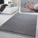 Super Soft Area Rug Fluffy High Pile Cosy Luxurious Touch in Solid Anthracite