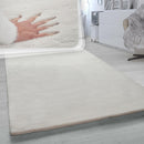 Super Soft Area Rug Fluffy High Pile Cosy Luxurious Touch in Solid Cream