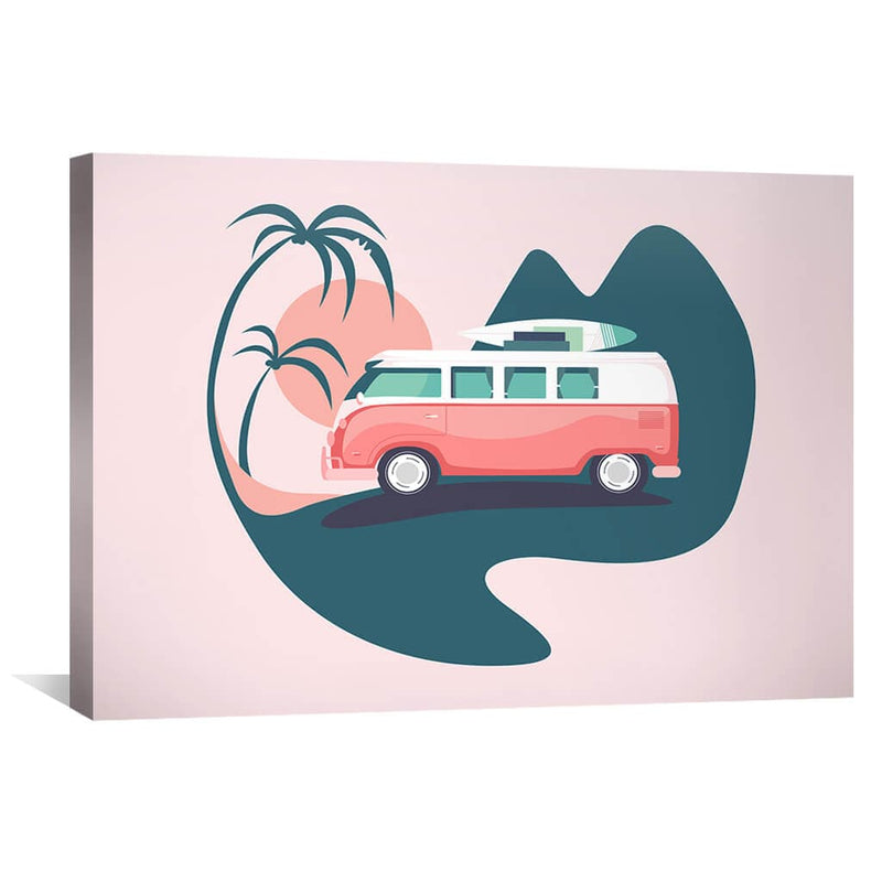 Surf Van Vacation Canvas