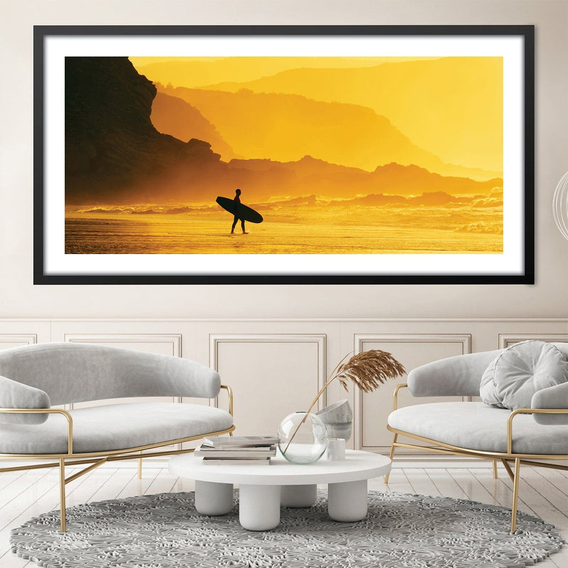 Surfer Sunset Print