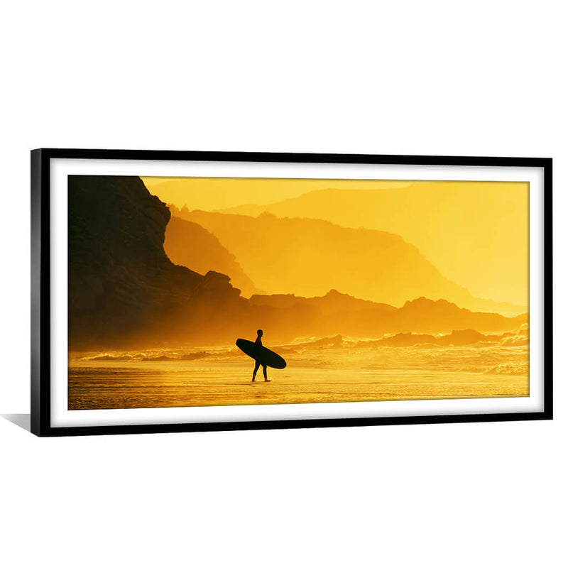 Surfer Sunset Print