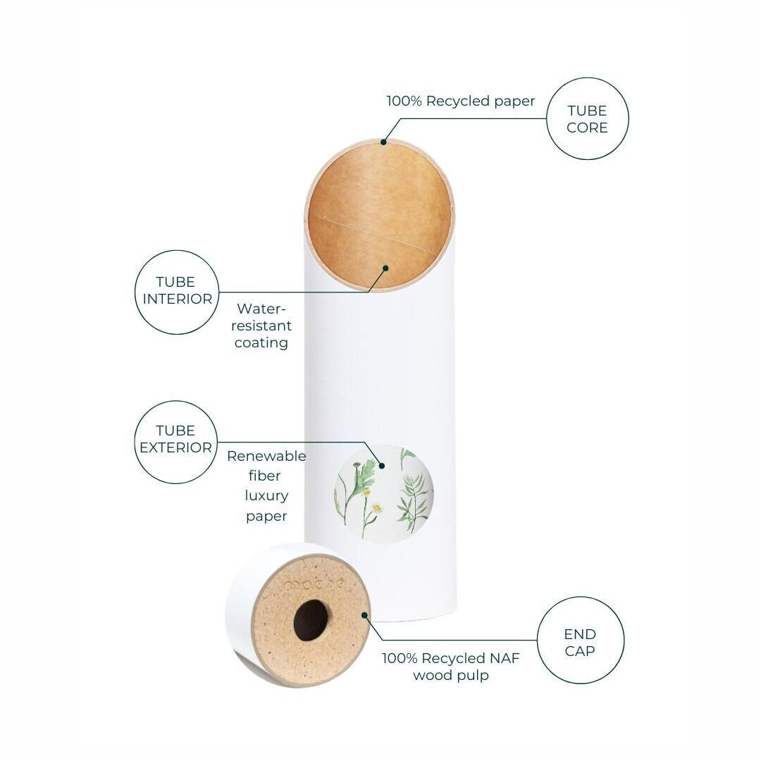 Yoga Storage Tube | Gather, dimensions drawing