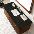 James Martin Amberly 60" Dual Mount Single Bathroom Vanity, Mid-Century Walnut