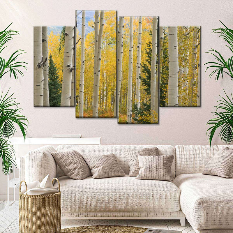 Elk Mountain Aspen Trees Wall Art