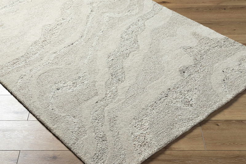 Siani Cream Wool Area Rug
