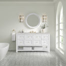 James Martin Breckenridge 60" Single Bathroom Vanity, Bright White