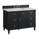 James Martin Lorelai 48" Single Bathroom Vanity, Black Onyx