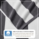 Cotton Velour Cabana Stripe Beach Towel - Novia Collection by Great Bay Home