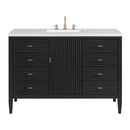 James Martin Myrrin 48" Single Bathroom Vanity, Carbon Oak