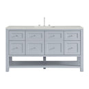 James Martin Breckenridge 60" Single Bathroom Vanity, Serenity Blue