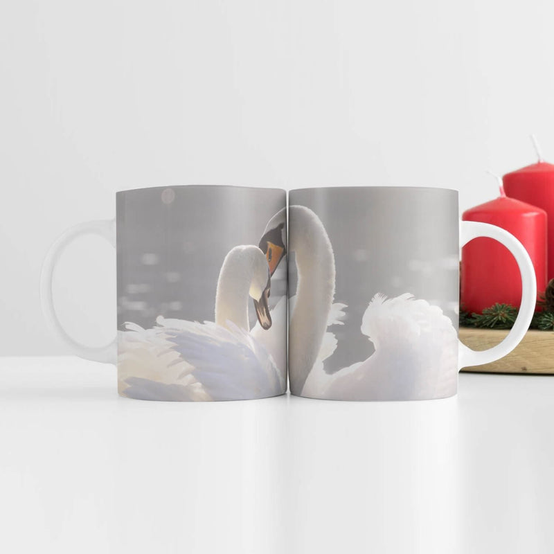 Swan Heart Mug