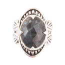 Sweet Dreams Faceted Midnight Labradorite Ring