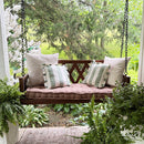 Brown Porch Swing with Cushion by Decor Steals