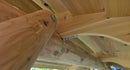 Wooden Porch Swing with Canopy