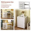 Folding Sewing Craft Table Shelf Storage Cabinet Home Furniture by LJGDeals
