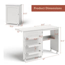Folding Sewing Craft Table Shelf Storage Cabinet Home Furniture by LJGDeals