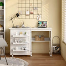 Folding Sewing Craft Table Shelf Storage Cabinet Home Furniture by LJGDeals