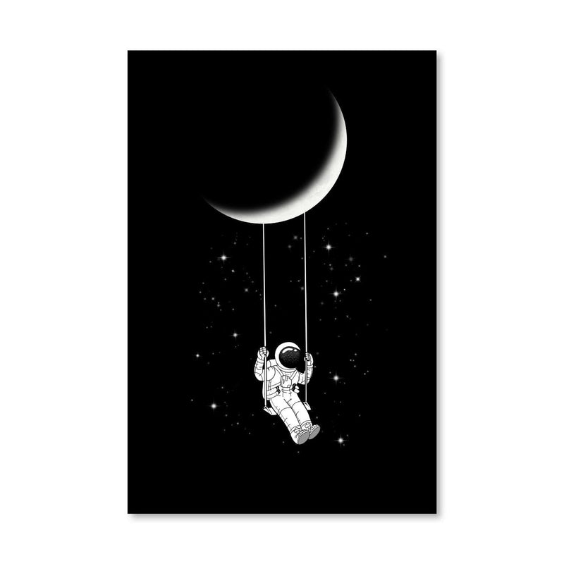 Swinging Astronaut Canvas