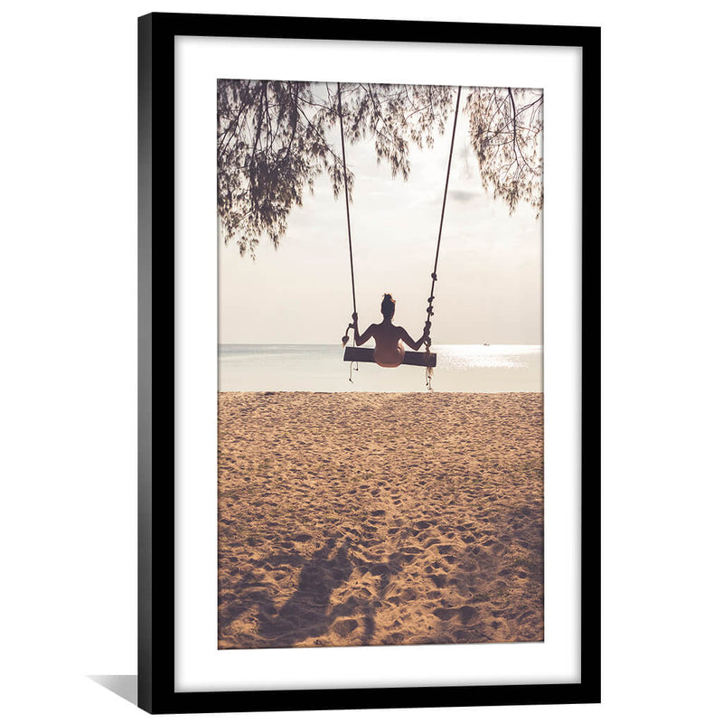 Swinging Beach Print