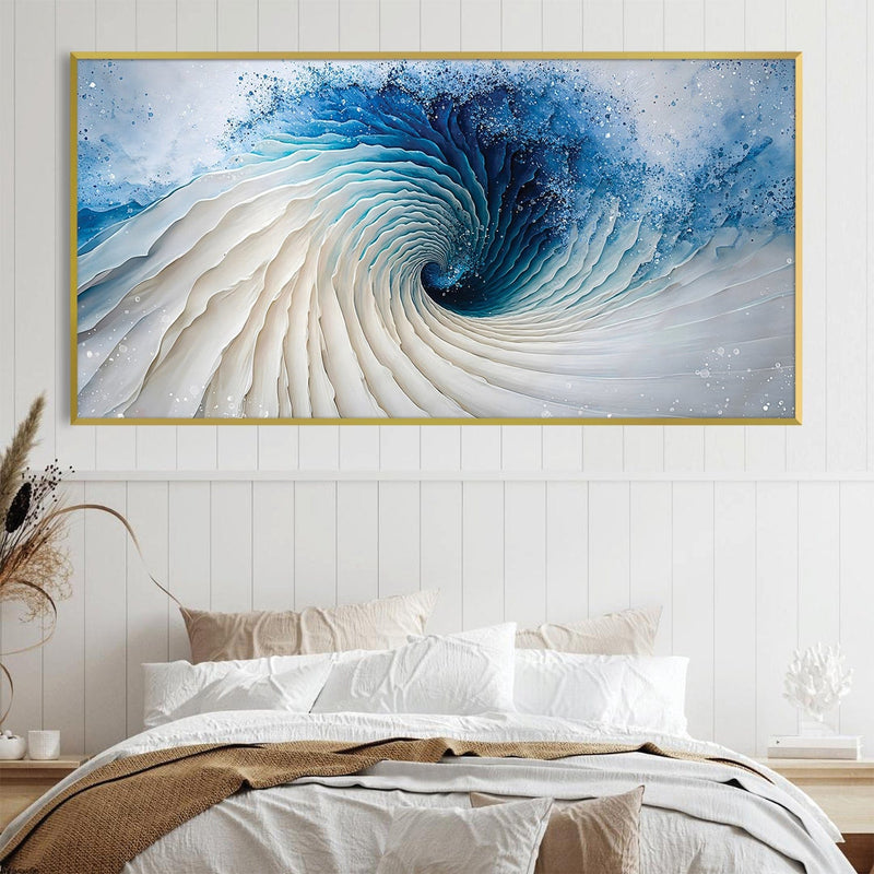 Swirl Blue Depth Canvas