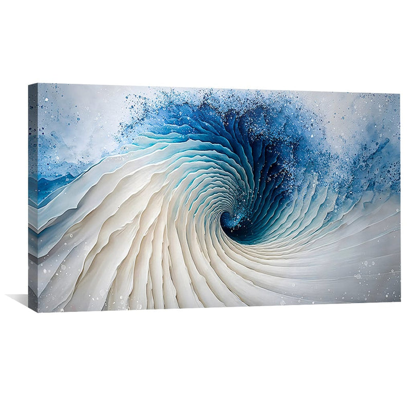 Swirl Blue Depth Canvas