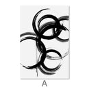 Swirling Noir Canvas