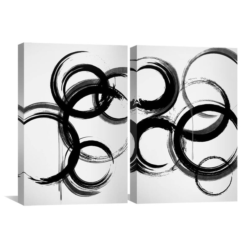 Swirling Noir Canvas