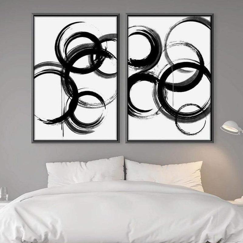 Swirling Noir Canvas