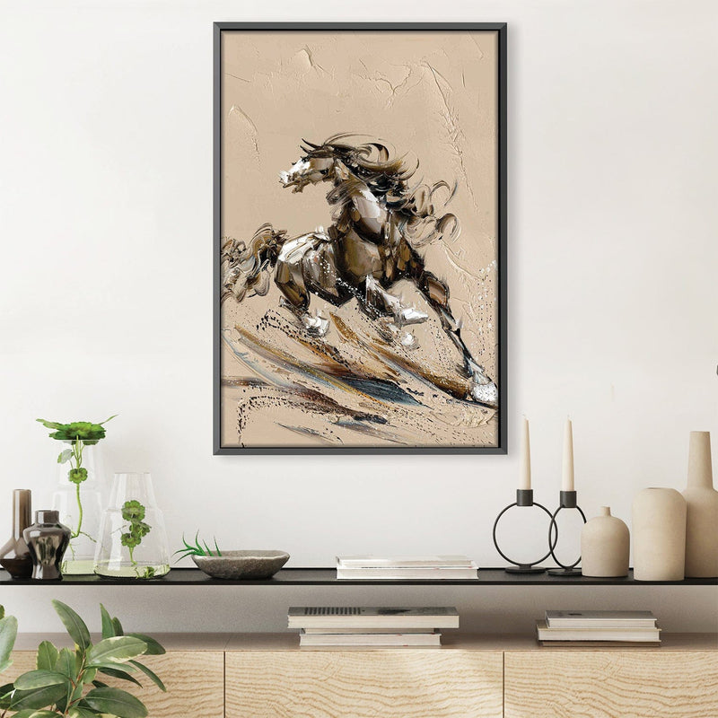 Swirling Stallion Oil Painting