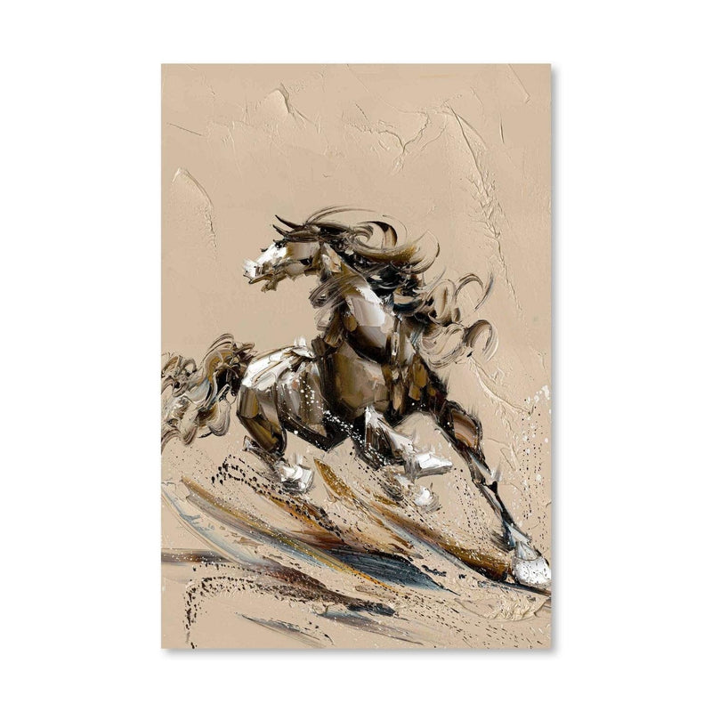 Swirling Stallion Oil Painting