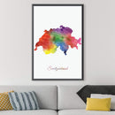 Switzerland Rainbow Canvas