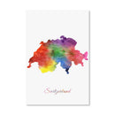 Switzerland Rainbow Canvas