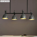 GobekUsa Swivelable Macaron Island Pendant in Grey/Blue/Green for Dining Room with 4/6 Bulbs