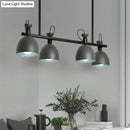 GobekUsa Swivelable Macaron Island Pendant in Grey/Blue/Green for Dining Room with 4/6 Bulbs