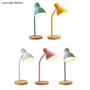 GobekUsa Swivelable Macaron Metal Night Lamp - Child Room Table Light with Flashlight Design