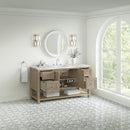 James Martin Breckenridge 60" Single Bathroom Vanity, Whitewashed Oak