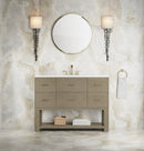 James Martin Lucian 48" Single Bathroom Vanity, Pebble Oak