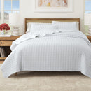 Box-Stitched Seersucker Quilt Set - Seersucker Collection by Great Bay Home