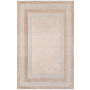 Alfa Rich Beige Cream Washable Area Rugs for Living Room Bedroom Kitchen Dining Cotton Rug
