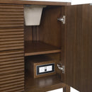 James Martin Myrrin 60" Double Bathroom Vanity, Mid-Century Walnut