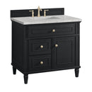James Martin Lorelai 36" Single Bathroom Vanity, Black Onyx