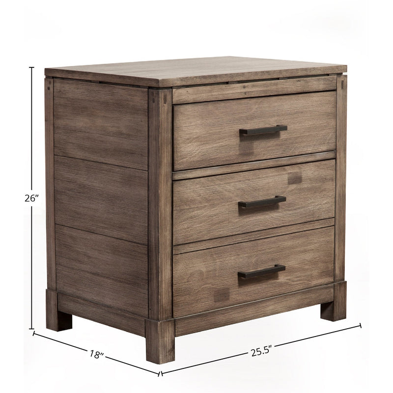 Sydney Nightstand, Weathered Grey