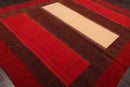 9'3" x 11'10" Hand Knotted 100% Wool Designer Oriental Area Rug Contemporary Red