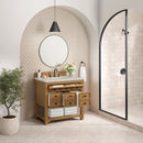 James Martin Malibu 36" Single Bathroom Vanity, Amber Birch