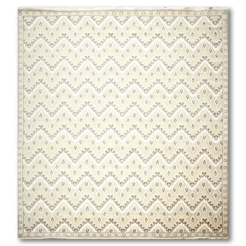 9' x 12' Hand knotted 100% Wool Oriental Area rug pile 9x12 Modern Beige