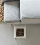 Single Pet Food Bowl - Tall - Steel + Ceramic