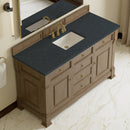 James Martin Brookfield 60" Single Bathroom Vanity, Pecan