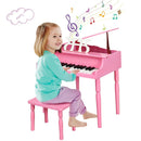 30-Key Wood Toy Kids Grand Piano with Bench by LJGDeals