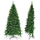 Pre-Lit Artificial Half National Christmas Tree with 8 Flash Modes by LJGDeals